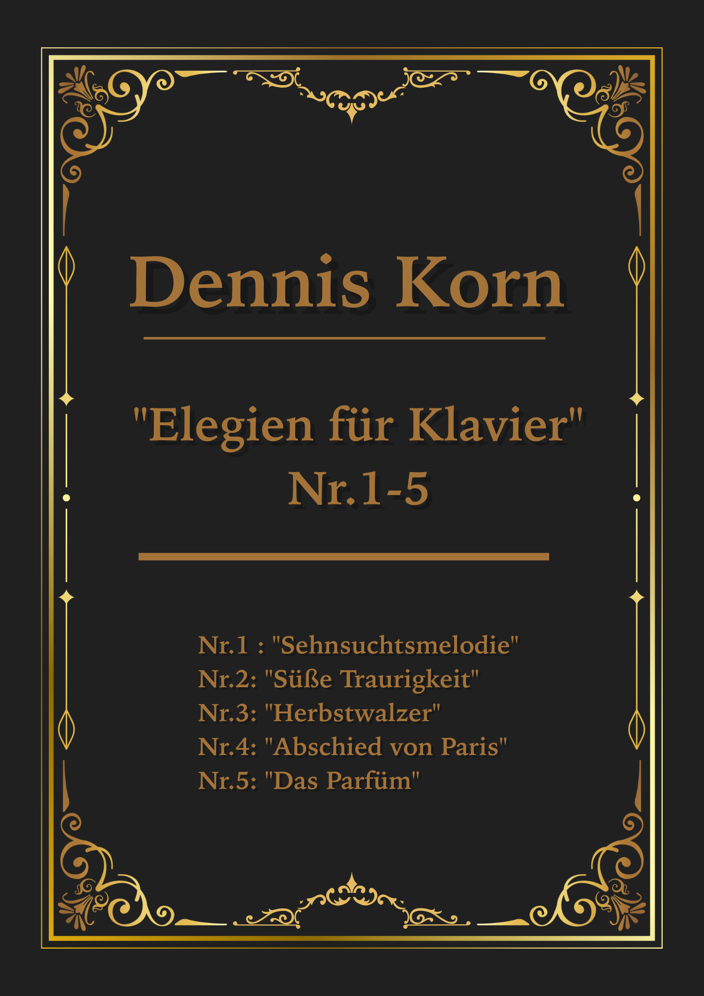 "Elegien Nr. 1-5" Compilation (Digital Sheets Download)