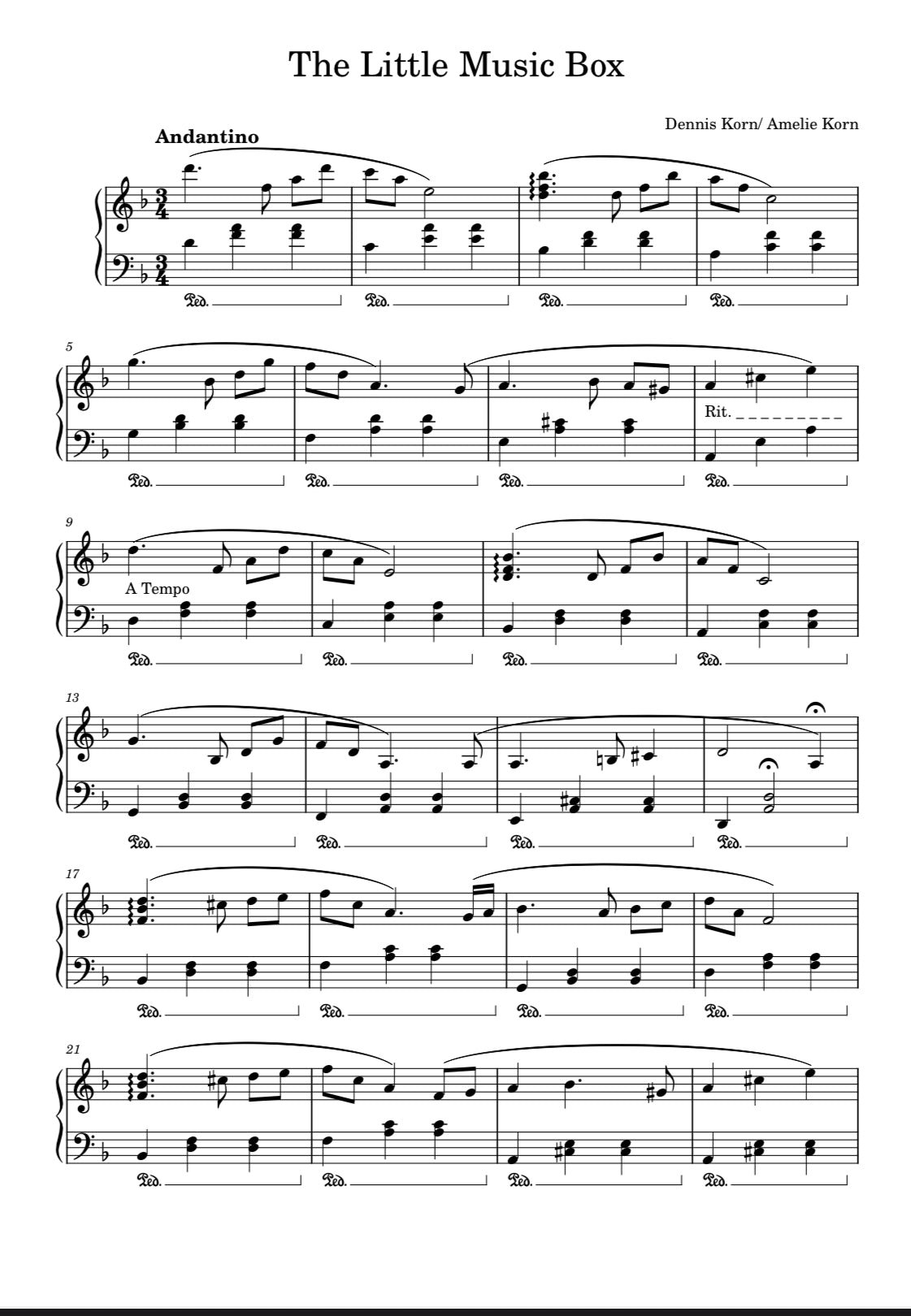Winter Piano Digital Sheetbook – 10 Songs