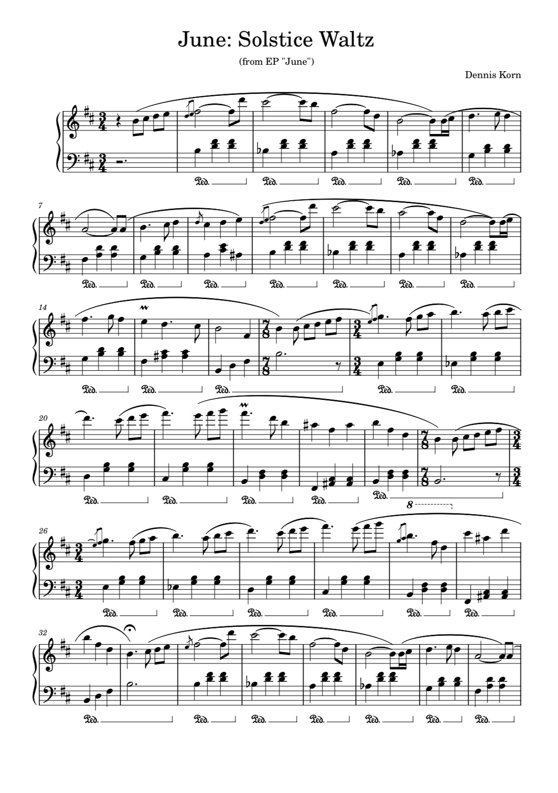 "Best of Dennis Korn" incl. 10 Songs (27 Pages Digital Sheets)