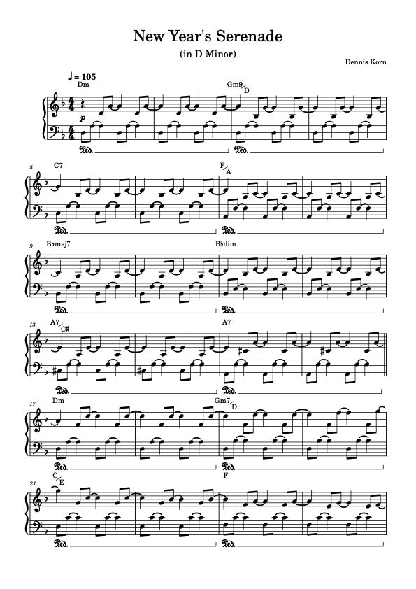 "New Year´s Serenade (in D Minor)"