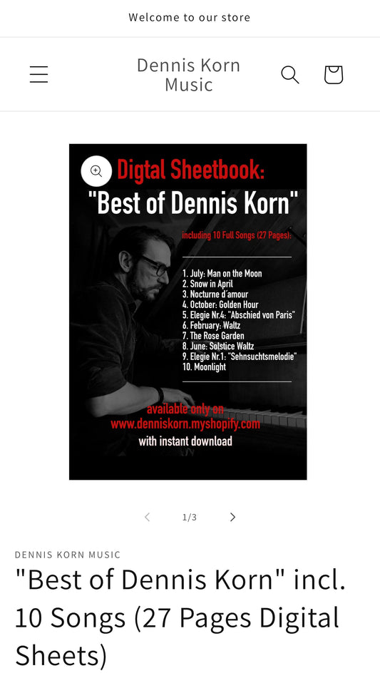 „Best Of Dennis Korn“ (Sheet Book)