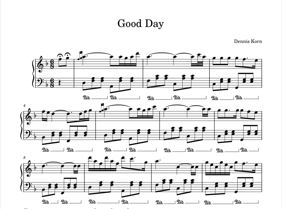 6 Modern Waltzes – Digital Piano Sheet Music Book (PDF)