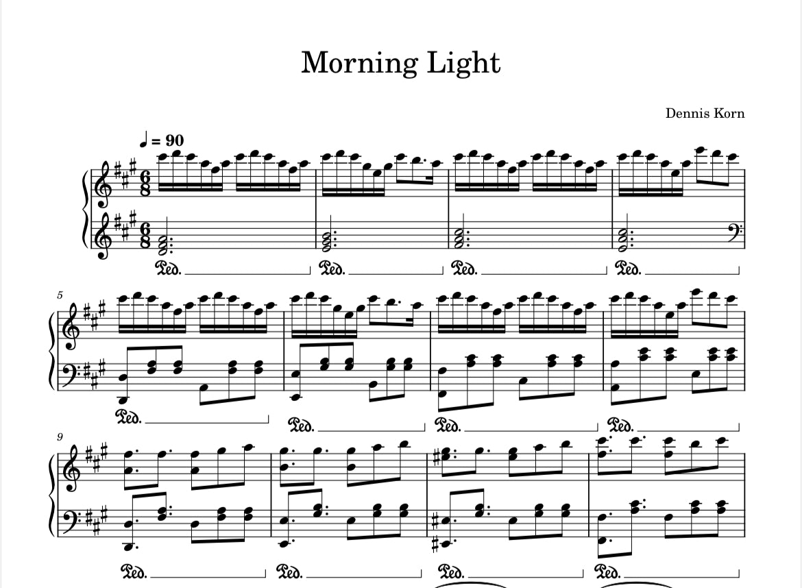 6 Modern Waltzes – Digital Piano Sheet Music Book (PDF)