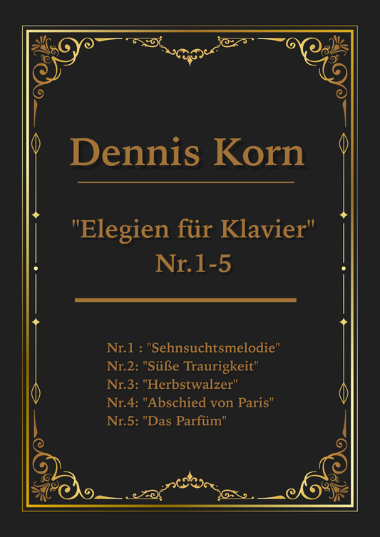 "Elegien Nr. 1-5" Compilation (Digital Sheets Download)