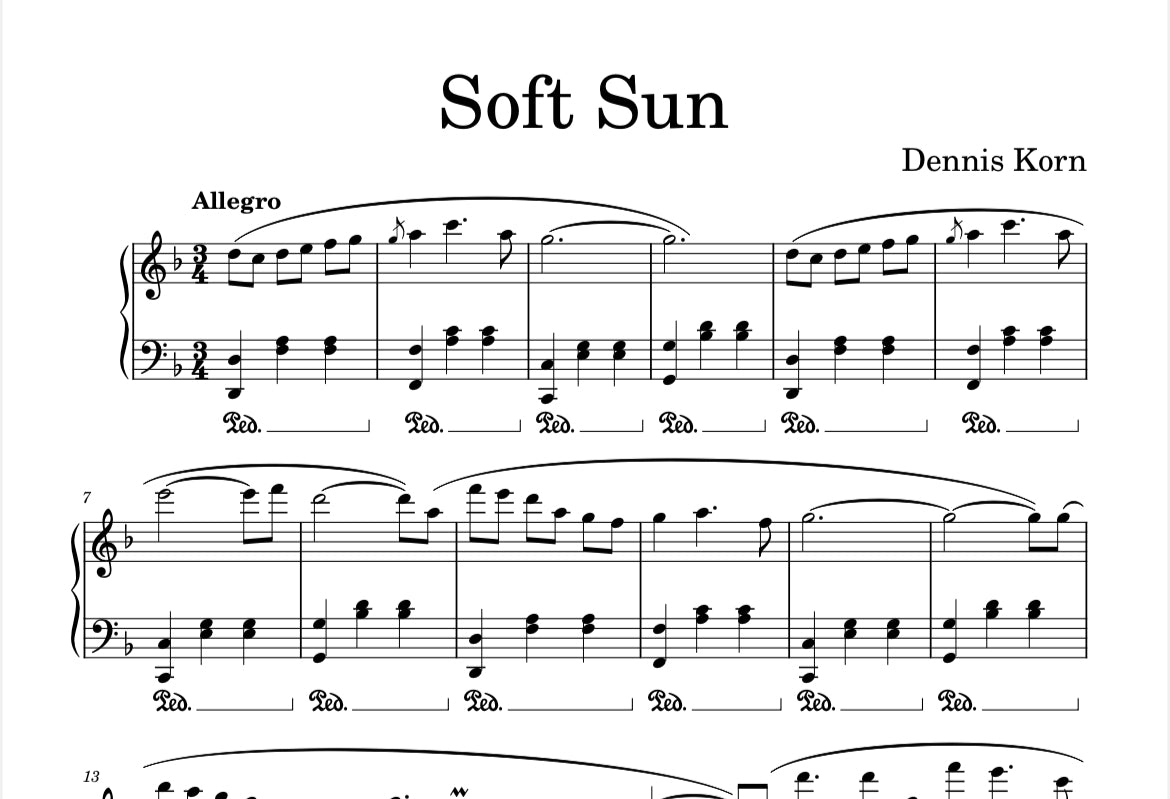 6 Modern Waltzes – Digital Piano Sheet Music Book (PDF)