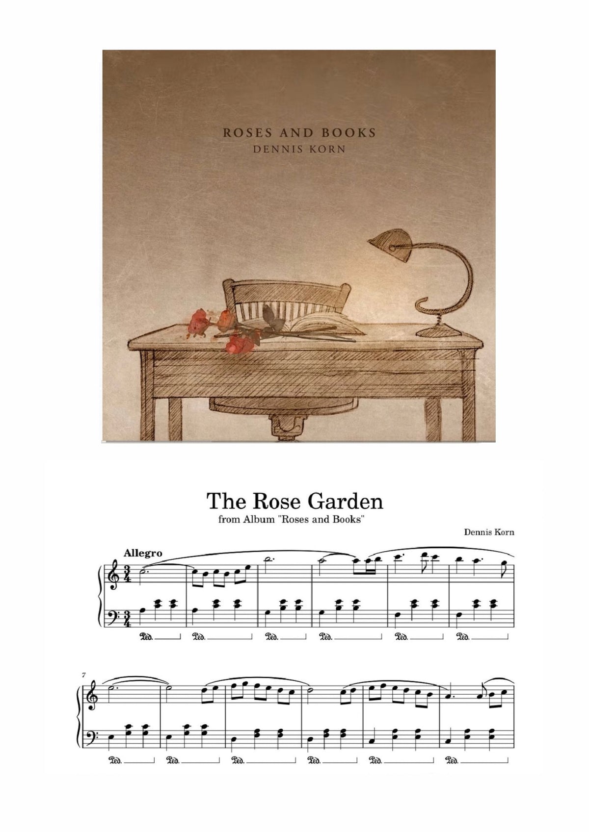 „The Rose Garden“ from Album „Roses and Books“ (Digital Sheet Download)