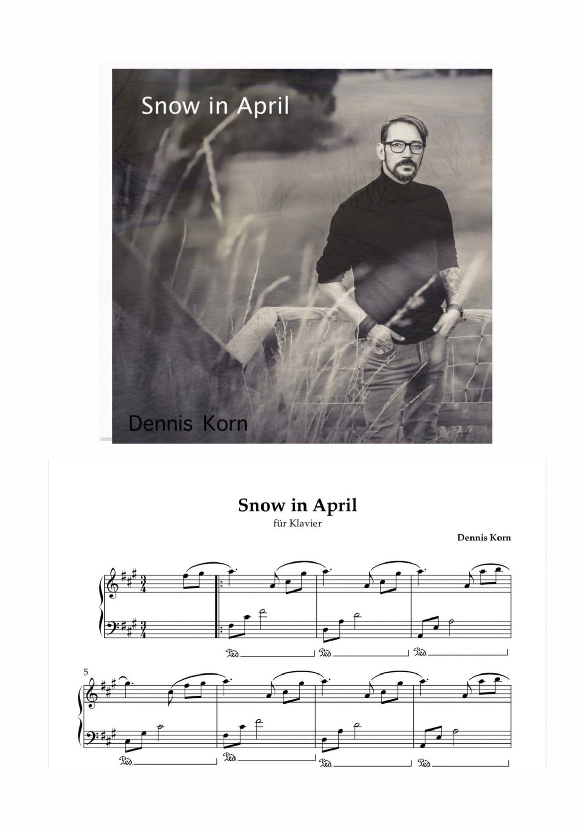 Snow in April – Piano Digital Sheet Music