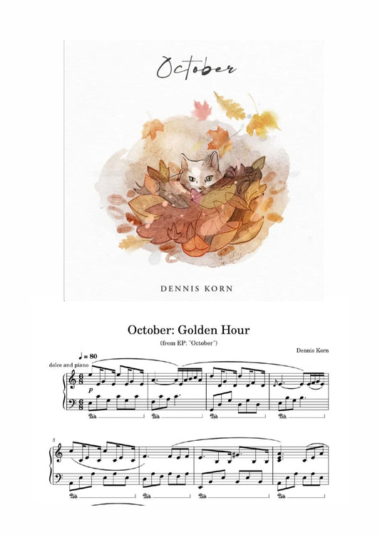 „Golden Hour“ from EP „October“ (Digital Sheet)
