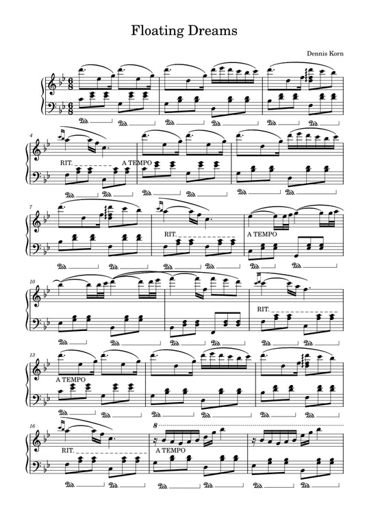 „Floating Dreams“ Digital Sheet