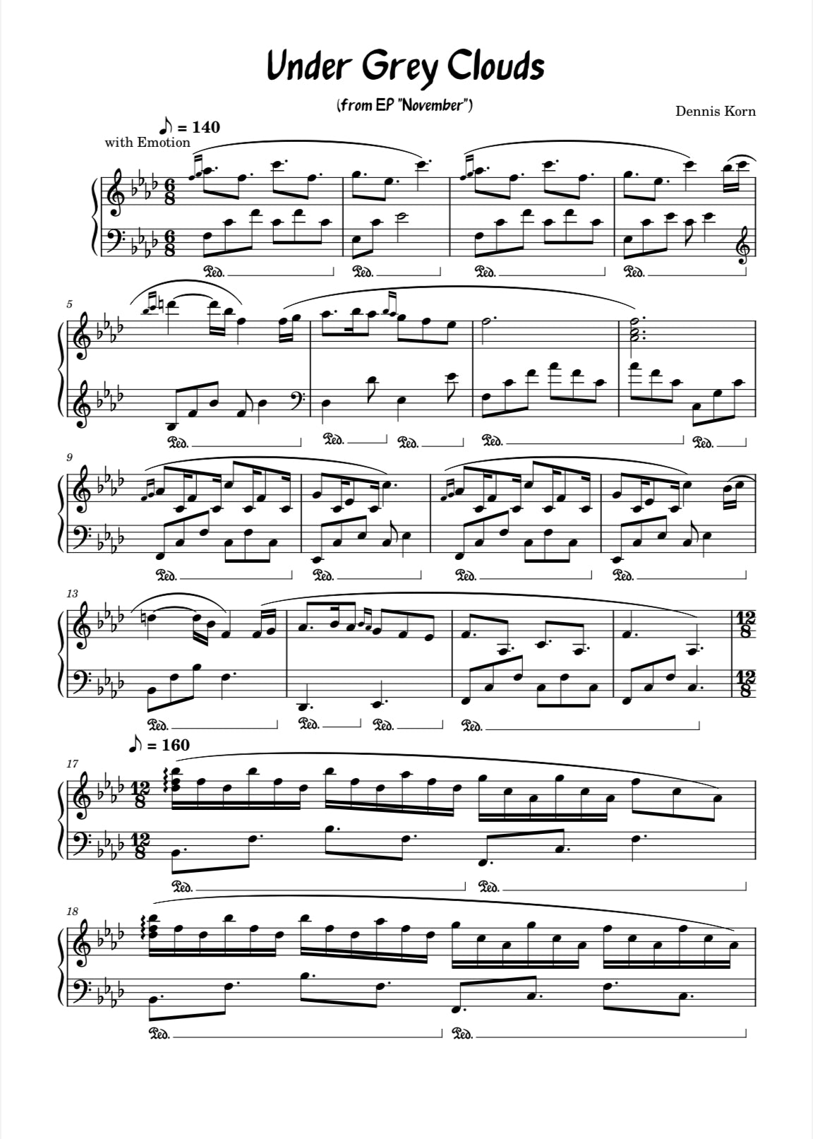 „Under Grey Clouds“ From EP „November“