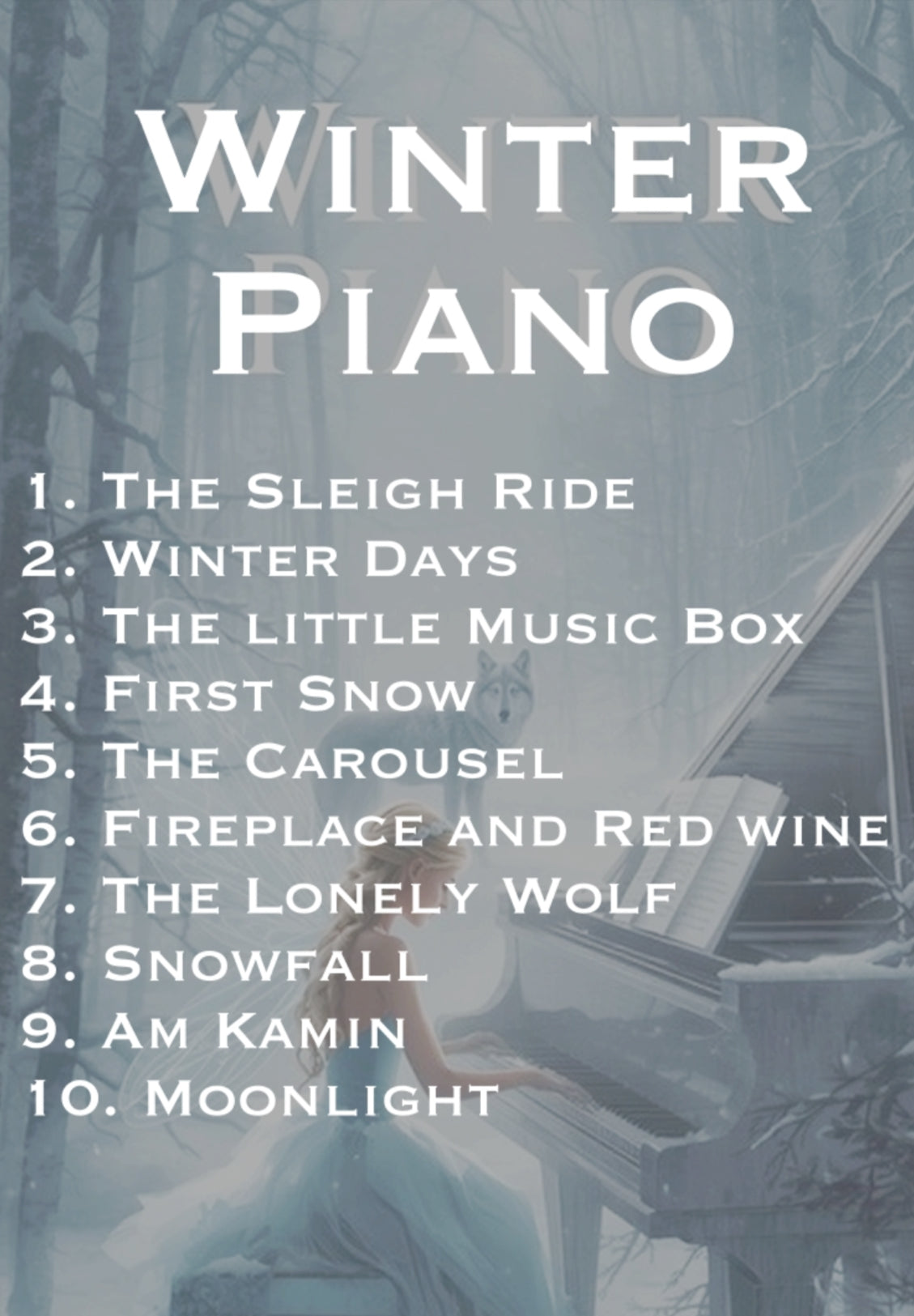 Winter Piano Digital Sheetbook – 10 Songs