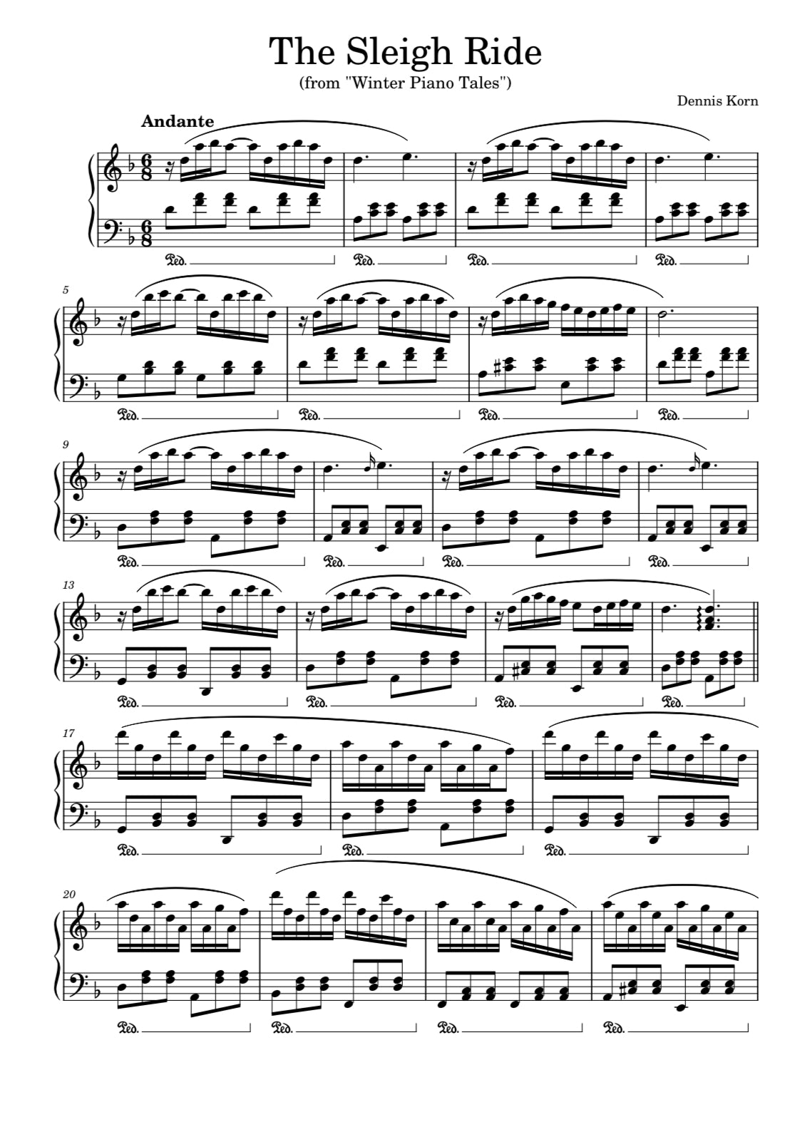 Winter Piano Digital Sheetbook – 10 Songs