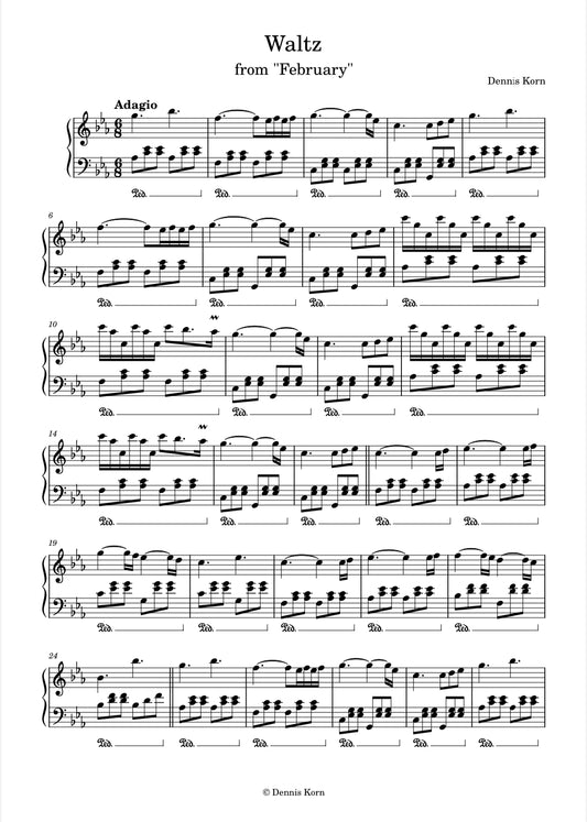 „Waltz“ from EP „February“ (Digital Sheet Download)