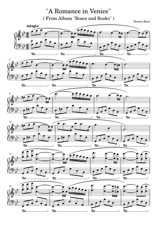 „A Romance in Venice“ (Digital Sheet)